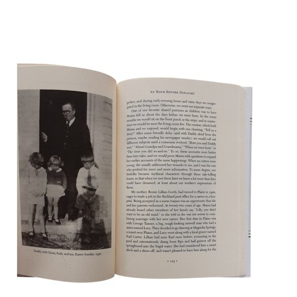 An Hour Before Daylight By Jimmy Carter Hardcover Memories of a Rural Boyhood HC - Picture 4 of 9